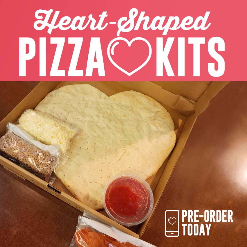 Heart Shaped Pizza Kits